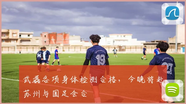 武磊各项身体检测合格，今晚将赴苏州与国足会合