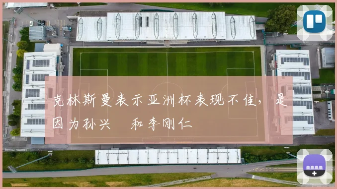 克林斯曼表示亚洲杯表现不佳，是因为孙兴慜和李刚仁